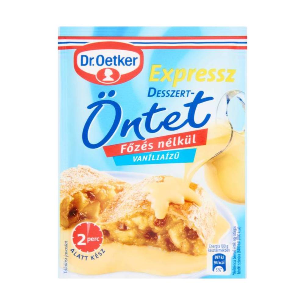 Rychlá dezertní omáčka Vanilka od Dr. Oetkera
