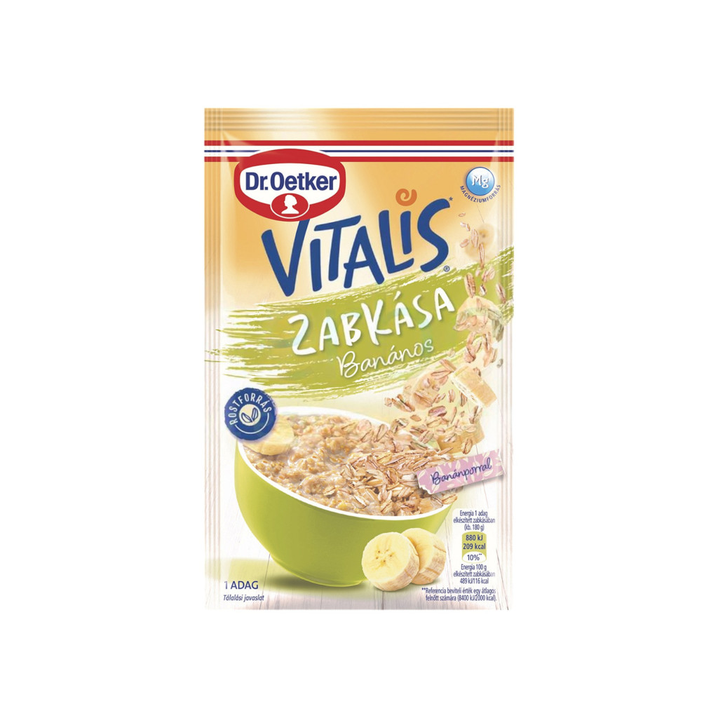 Dr.oetker vitalis zabkása banános 55 g