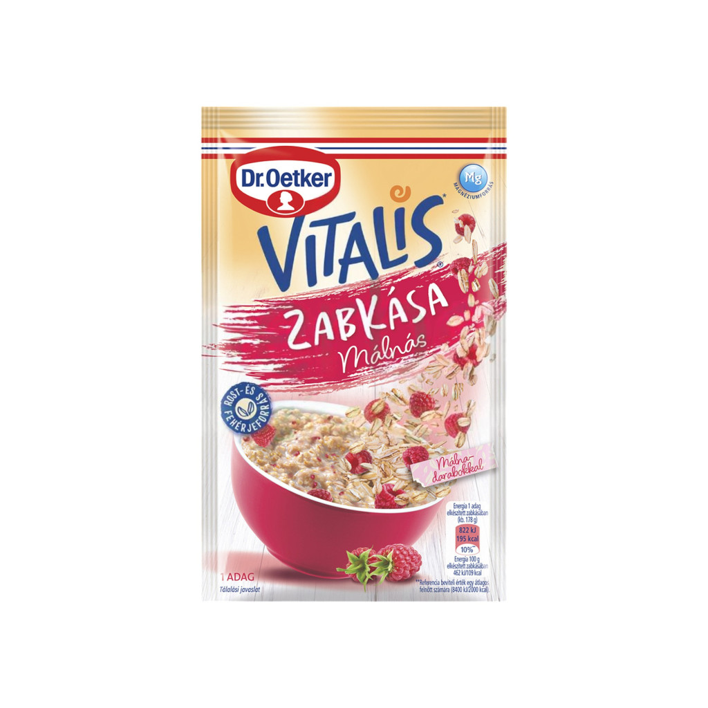Dr. Oetker Vitalis Haferbrei mit Himbeeren, 53 g