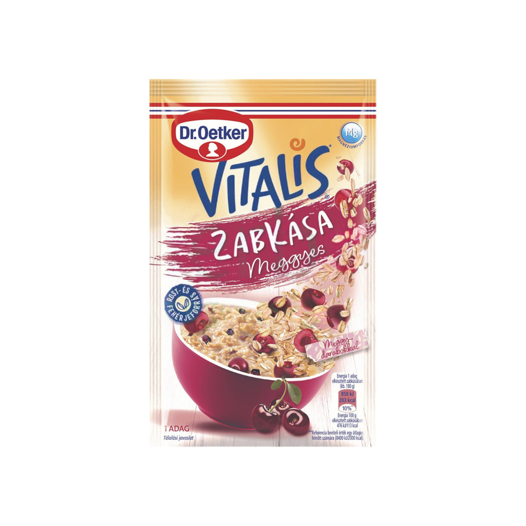 Dr. Oetker Vitalis ovsená kaša s višňou 55 g
