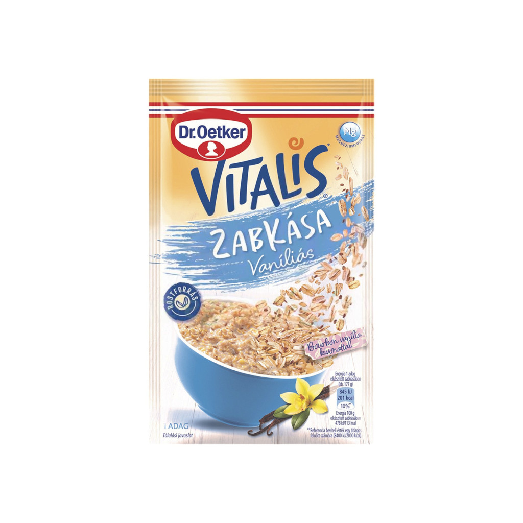 Ovsené vločky Dr. Oetker Vitalis s vanilkou 52 g