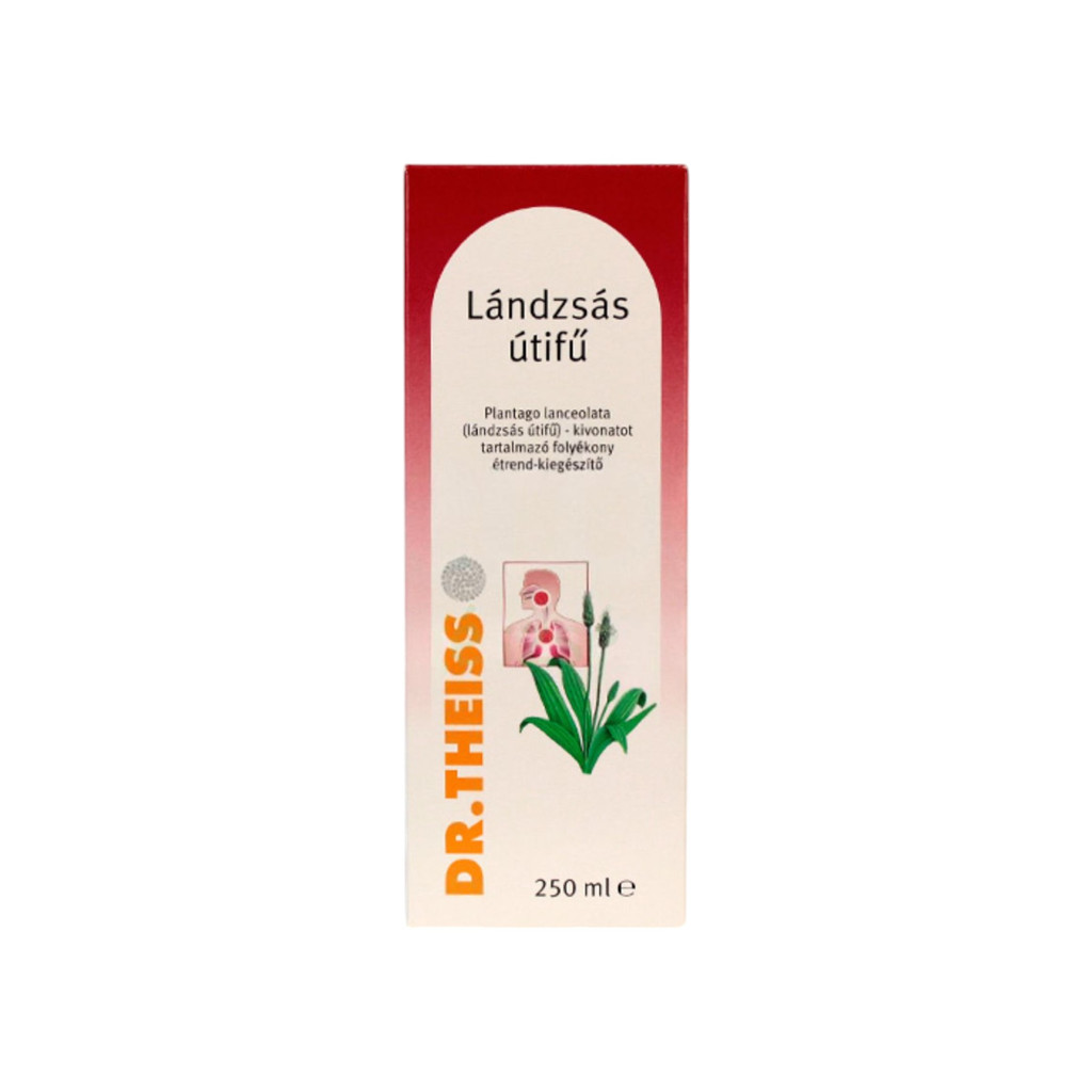 Dr.Theiss lándzsás utifű folyékony-étrendkiegészítő 250 ml