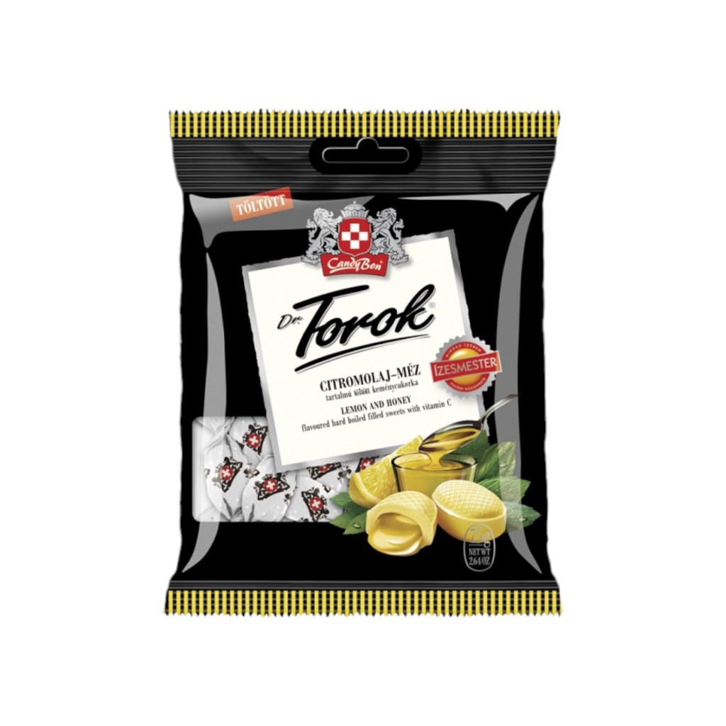 Dr. Torok hard sugar filled with lemon and honey 75 g