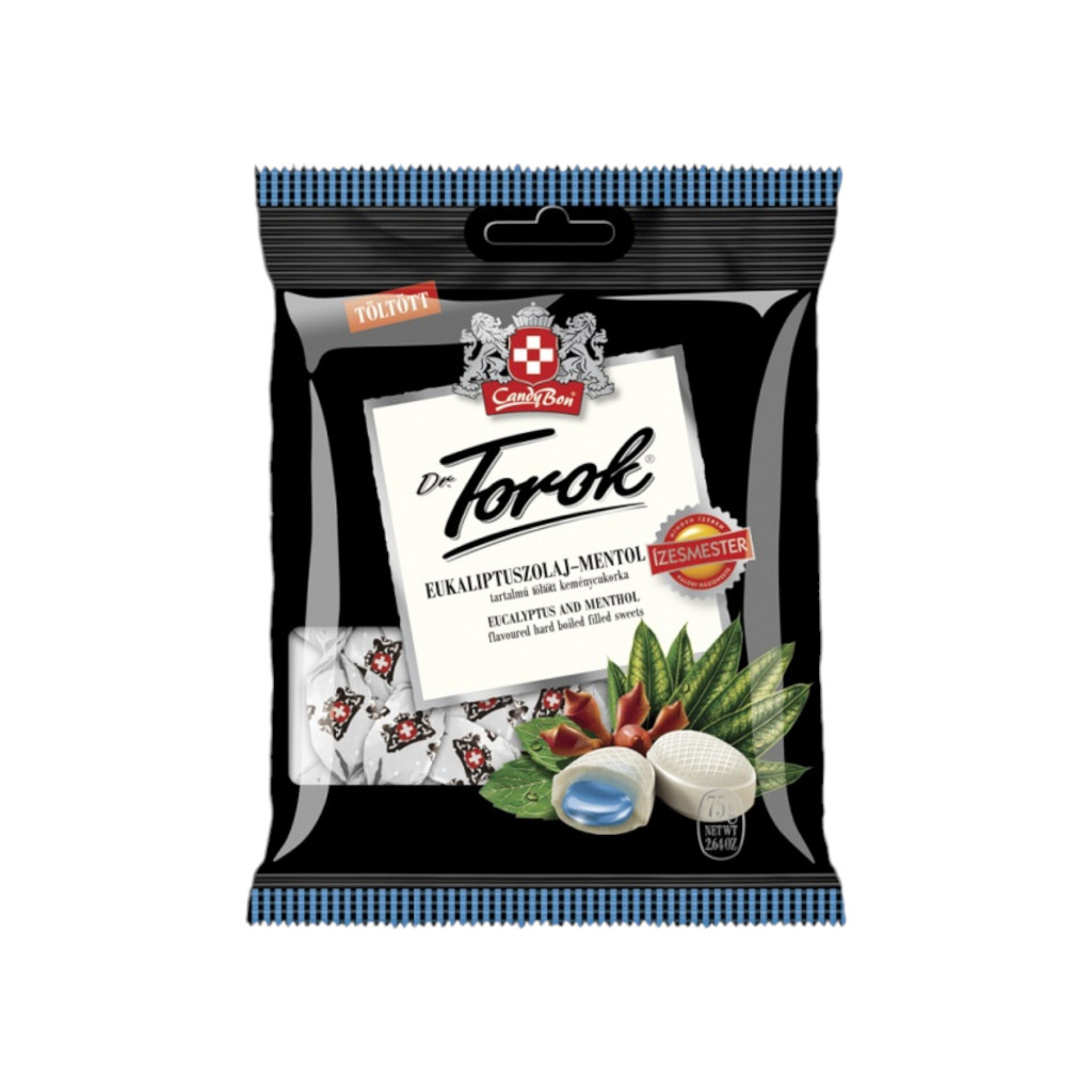 Dr.torok keménycukor töltött eukaliptusz -mentol 75 g