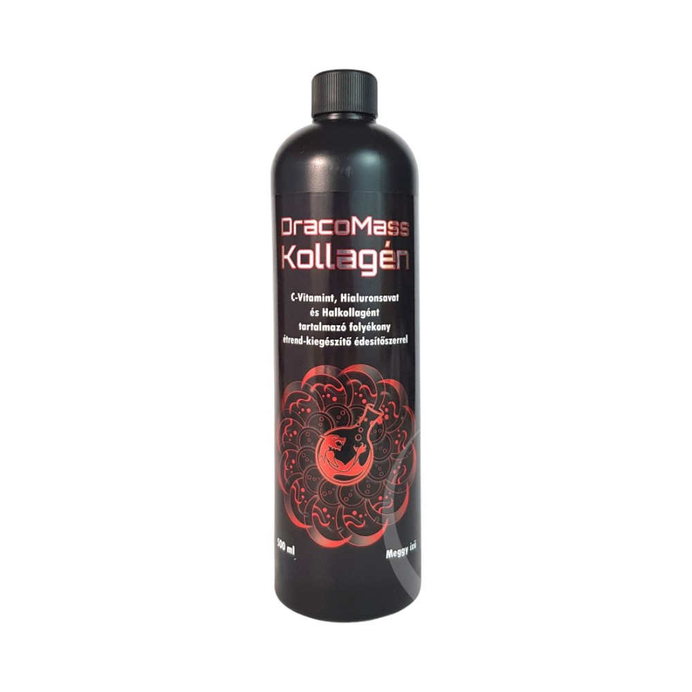 DracoMass kollagén meggy ízű 500 ml