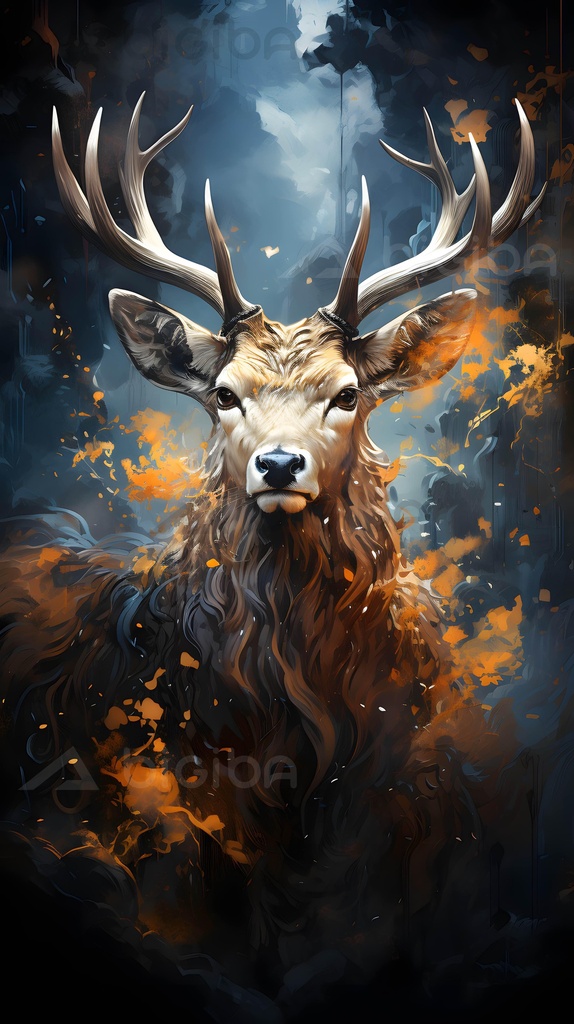 Cerf majestueux de la Forêt Éthérée
