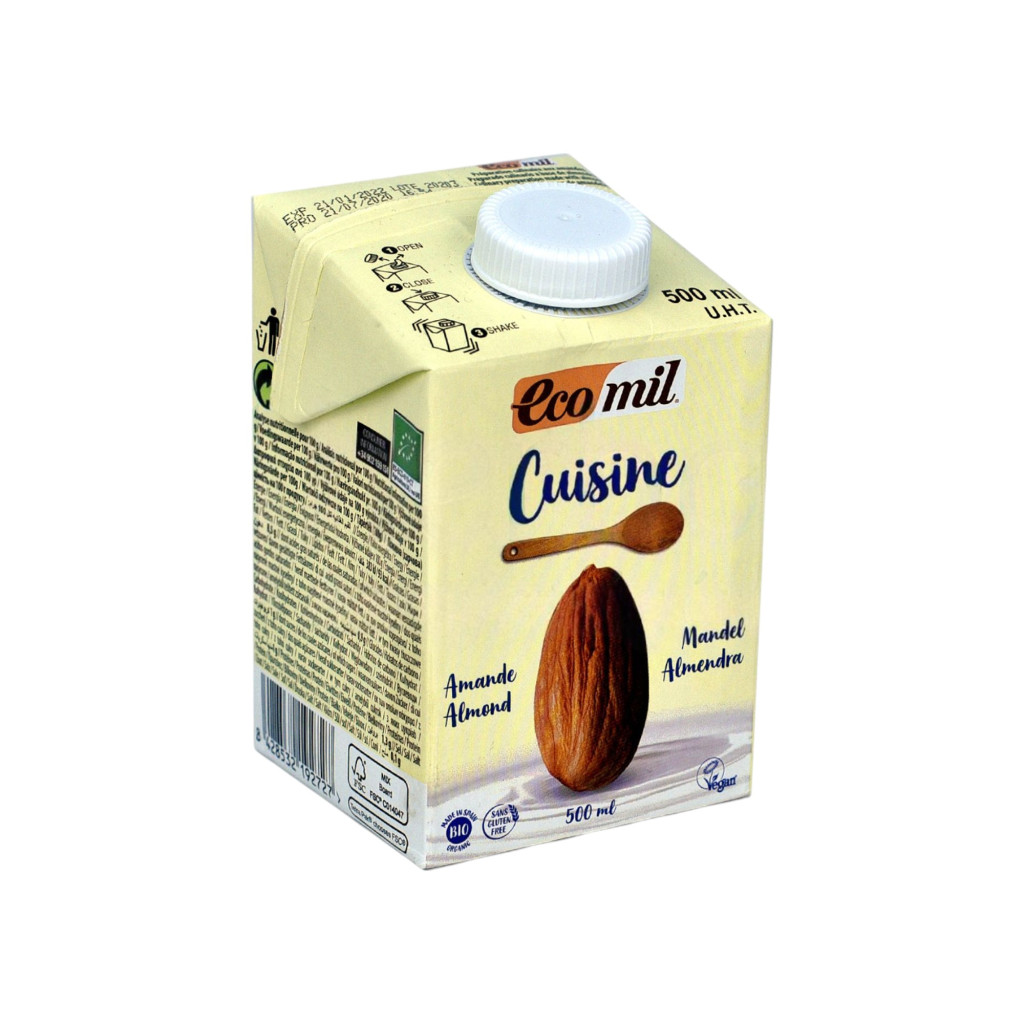 Ecomil organic almond cooking base 500 ml