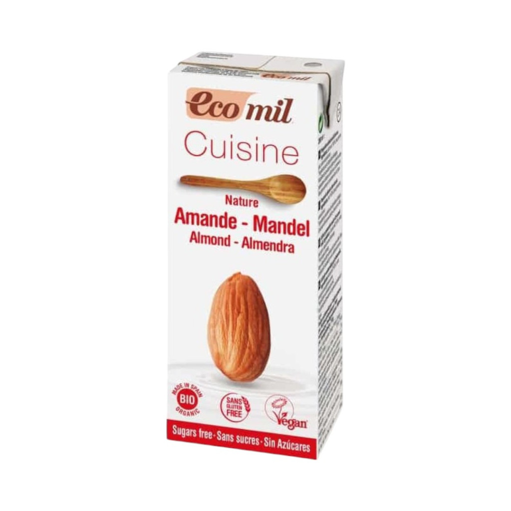 Ecomil bio mandľový krém na varenie bez cukru 200 ml