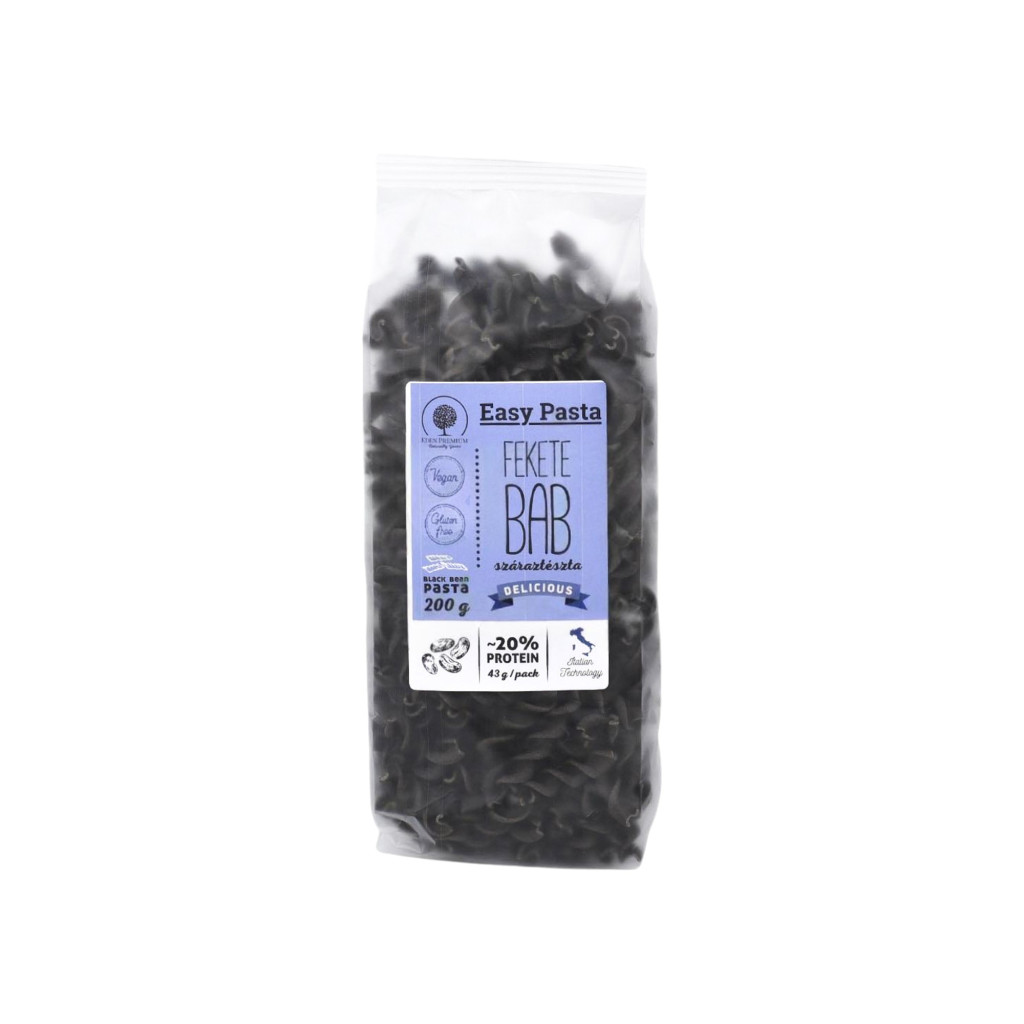 Eden premium łatwa pasta z czarnej fasoli makaron spirale 200 g