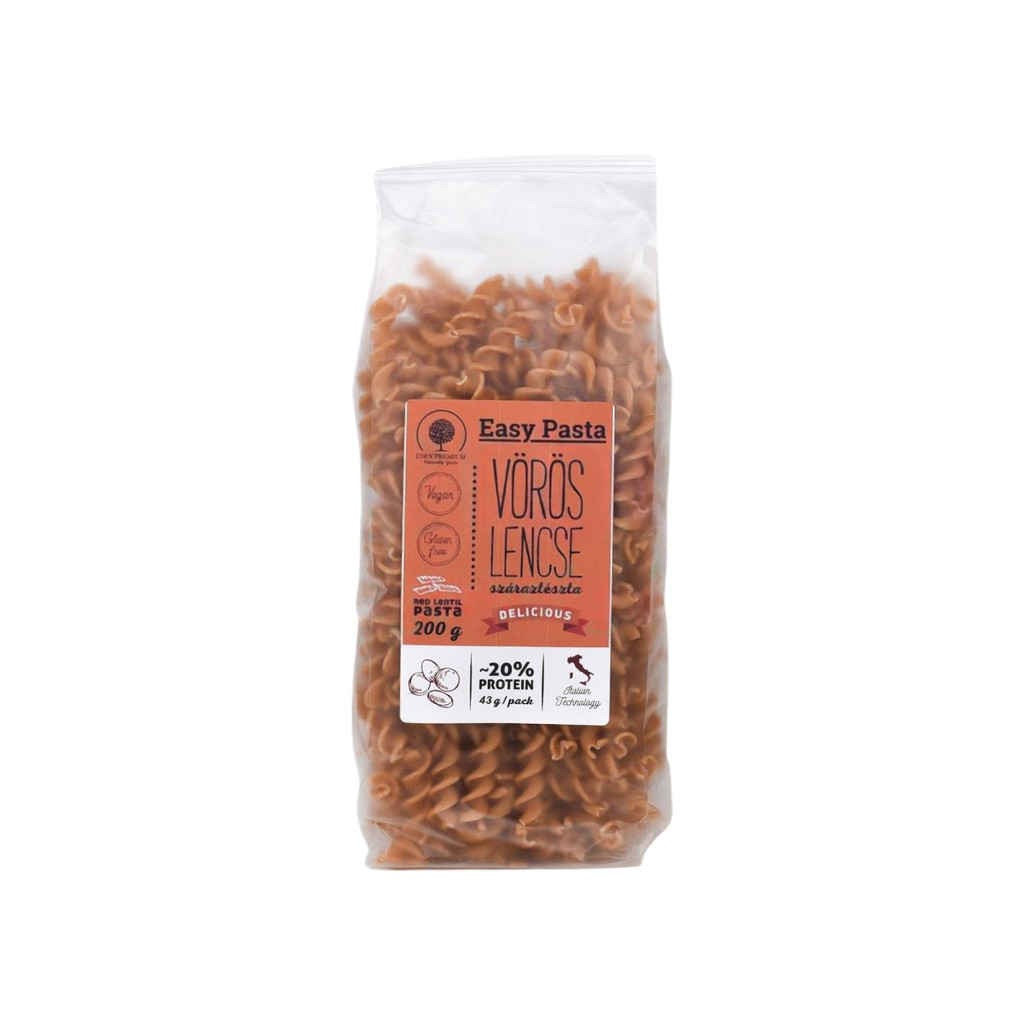 Eden Premium Easy Pasta Červená čočka těstoviny trubičky 200 g
