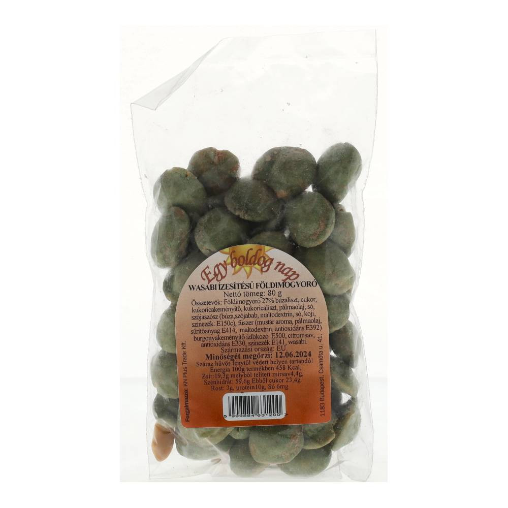 O zi fericită cu alune de pământ Wasabi