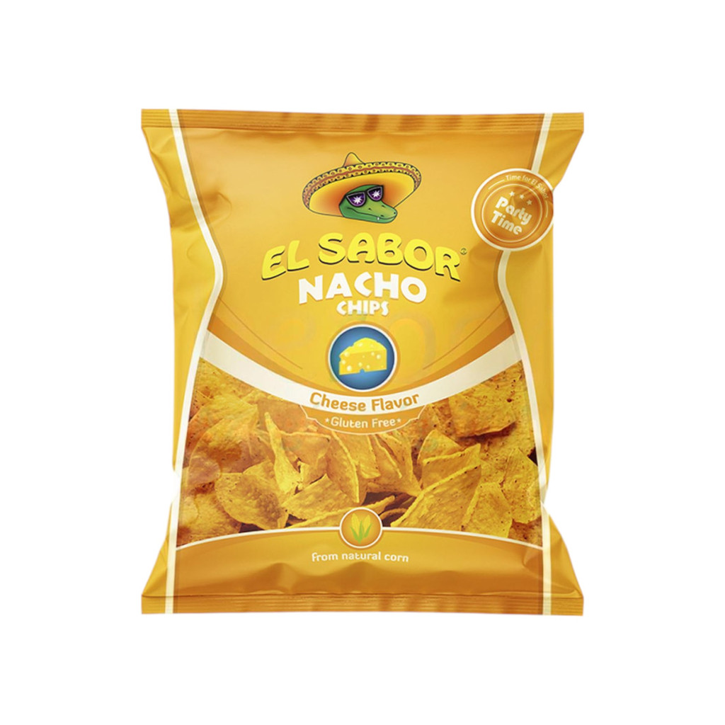 El sabor big nacho chips gluténmentes sajtos 225 g