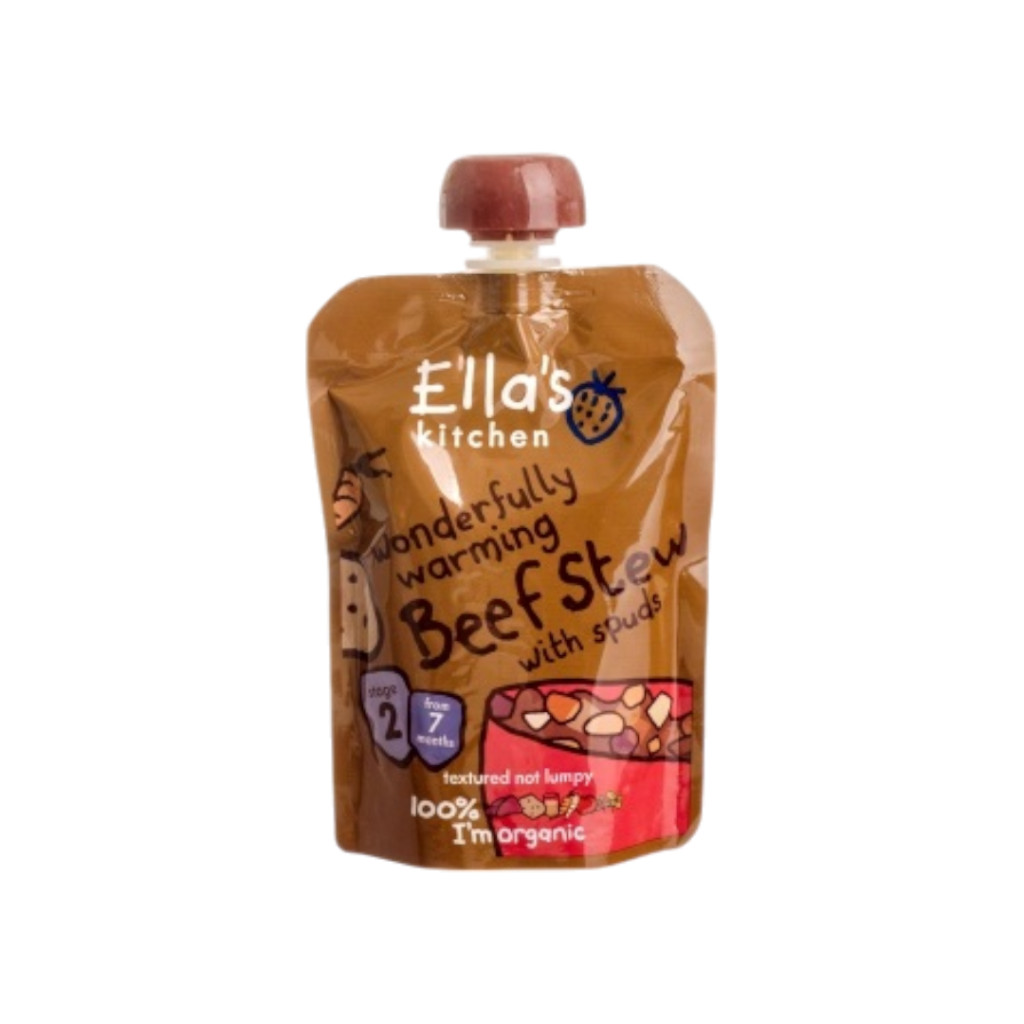 Ellas Kitchen bio marhapörkölt krumplival bébiétel 130 g
