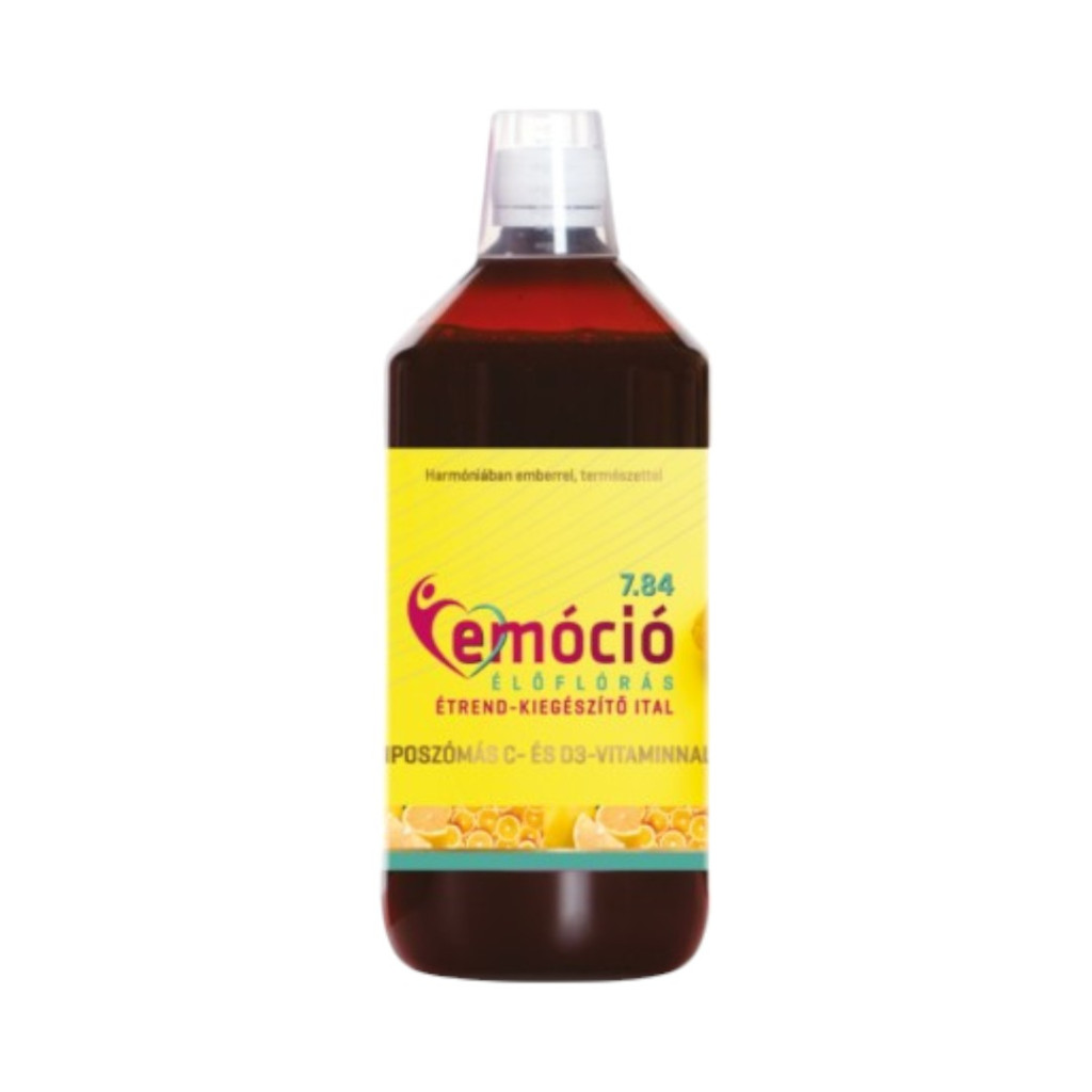 Emócia 7,84 doplnok stravy vo forme nápoja s liposomálnymi vitamínmi C a D3, 1000 ml