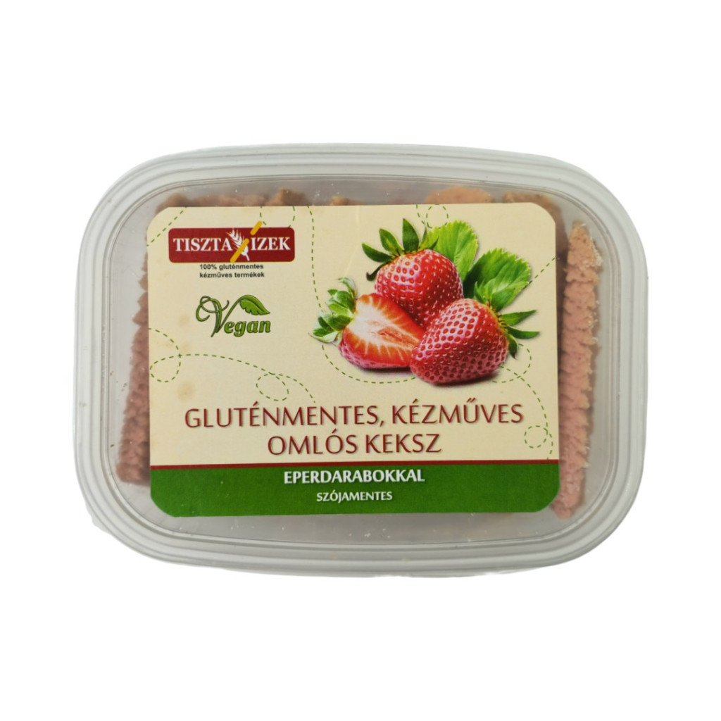 Strawberry crumbly biscuit 180g Pure Flavours gluten-free, artisanal