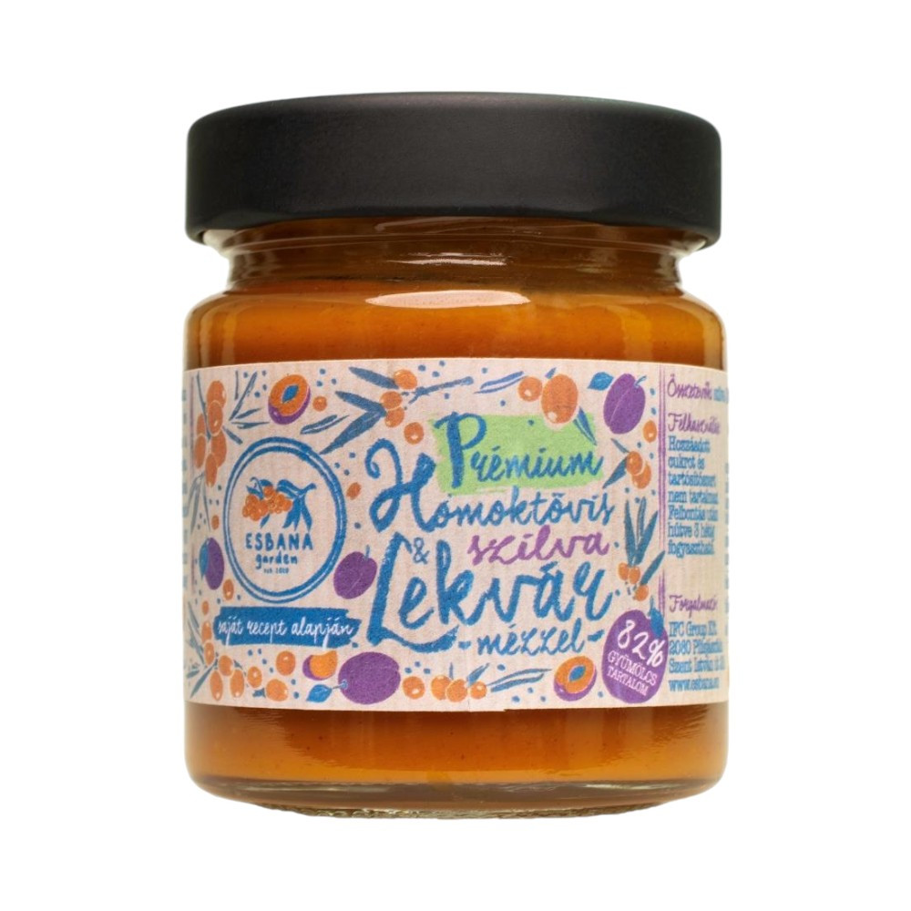 ESBANA PR.HOMOKTÖVIS SZILVA LEKVÁR MÉZZEL 190G