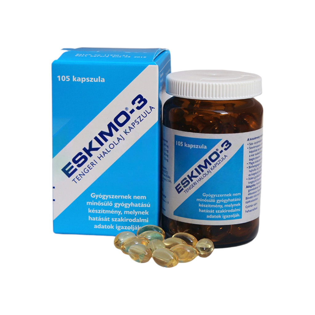 Capsule Eskimo-3 ulei de peşte, 105 bucăţi