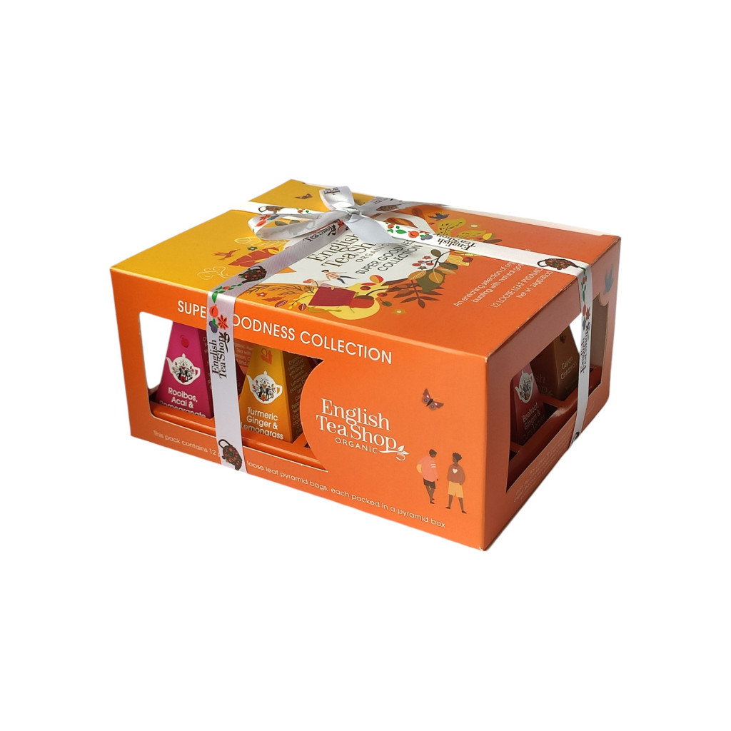Ets 12 bio ajándék super goodness selyempiramis filteres teaválogatás 24 g