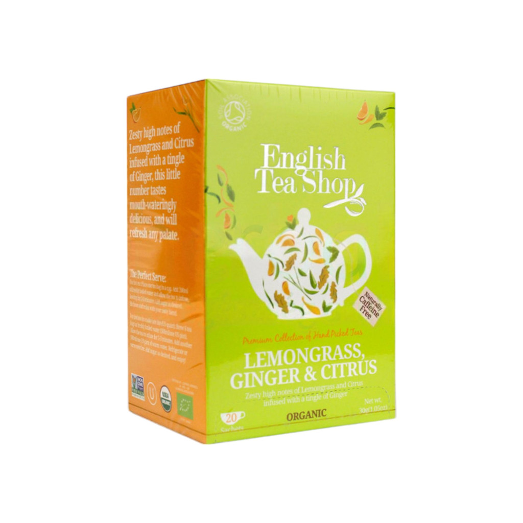 Ets bio citromfű tea gyömbér&amp;citrus 20x1,5g 30 g