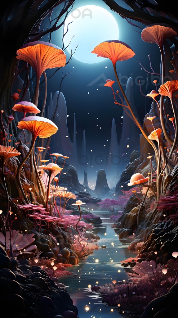 Mystic Mycelium Moonlight