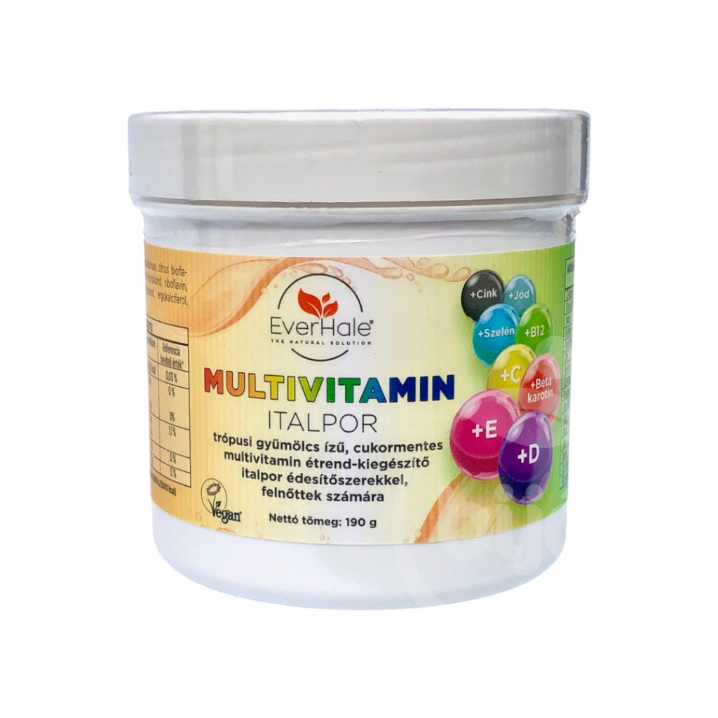 Everhale multivitamin italpor trópusi gyümölcs ízű 190 g