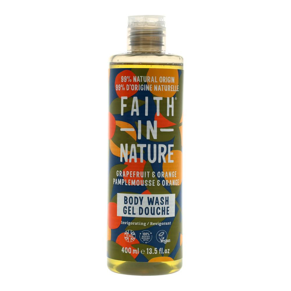 Faith In nature tusfürdő grapefruit-narancs 400 ml