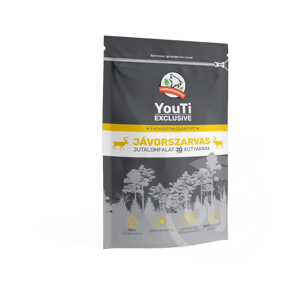 Farkaskonyha exclusive jávorszarvas jutalomfalat 50 g