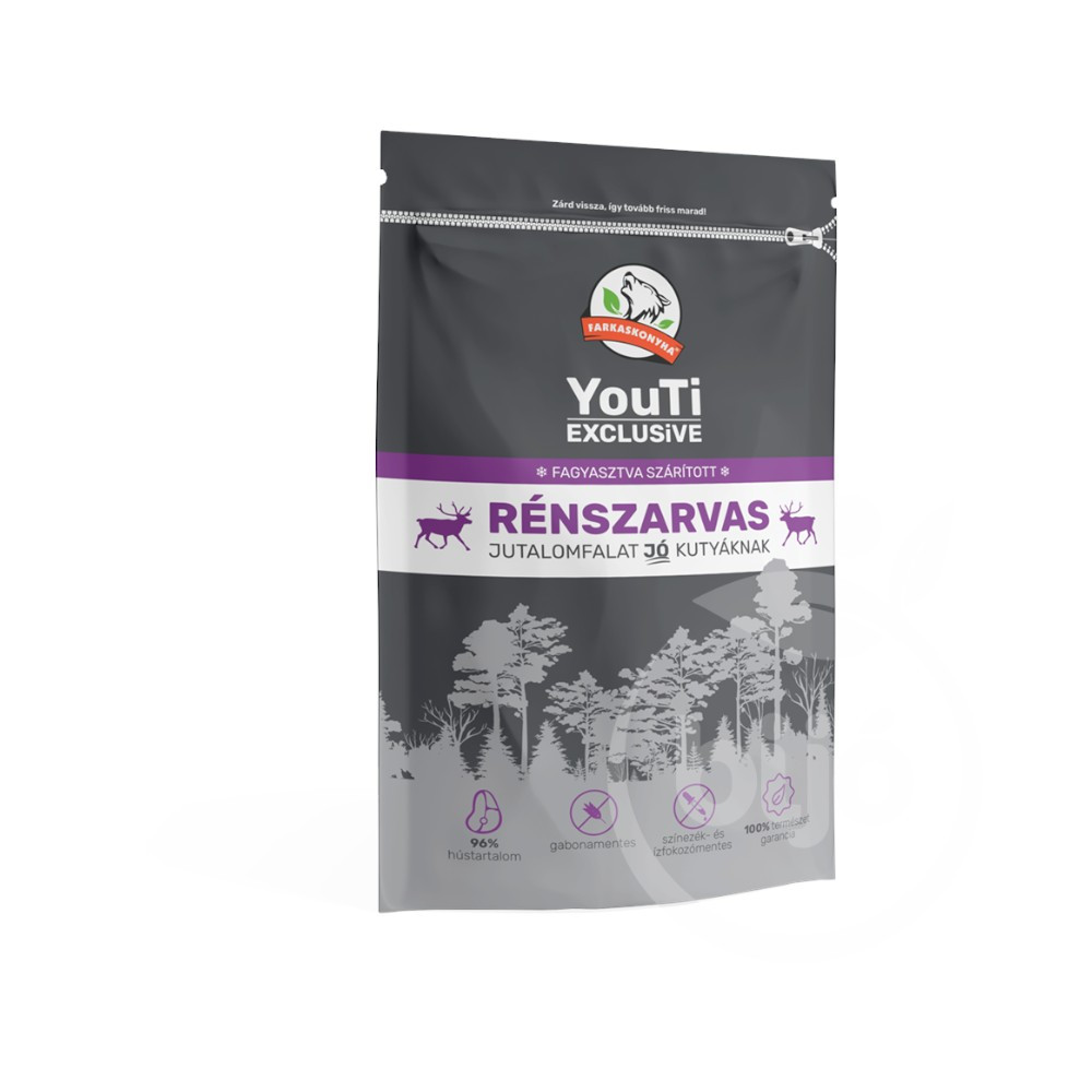Farkaskonyha exclusive rénszarvas jutalomfalat 50 g