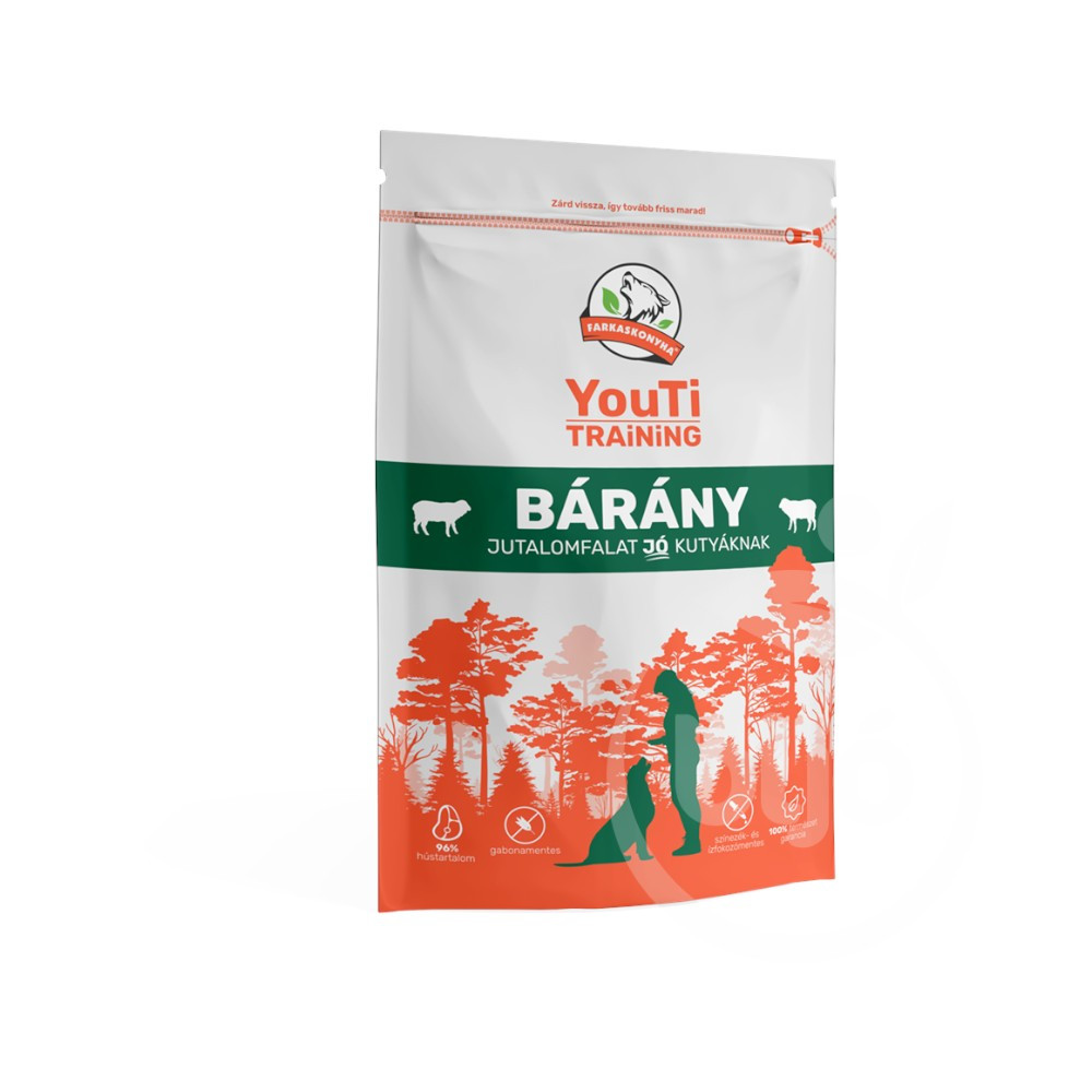 Farkaskonyha youti training bárány jutalomfalat 100 g