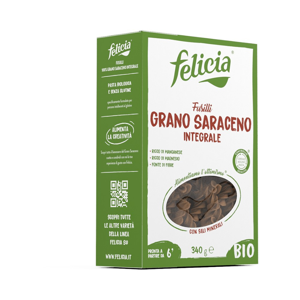 Felicia bio gluténmentes tészta hajdina fussili 250 g