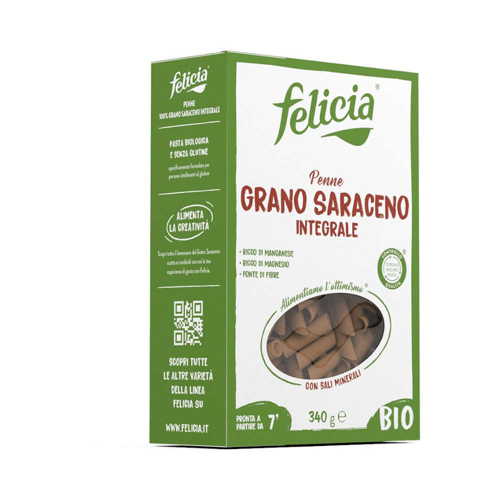 Bio těstoviny bez lepku z pohanky Felicia penne 250 g