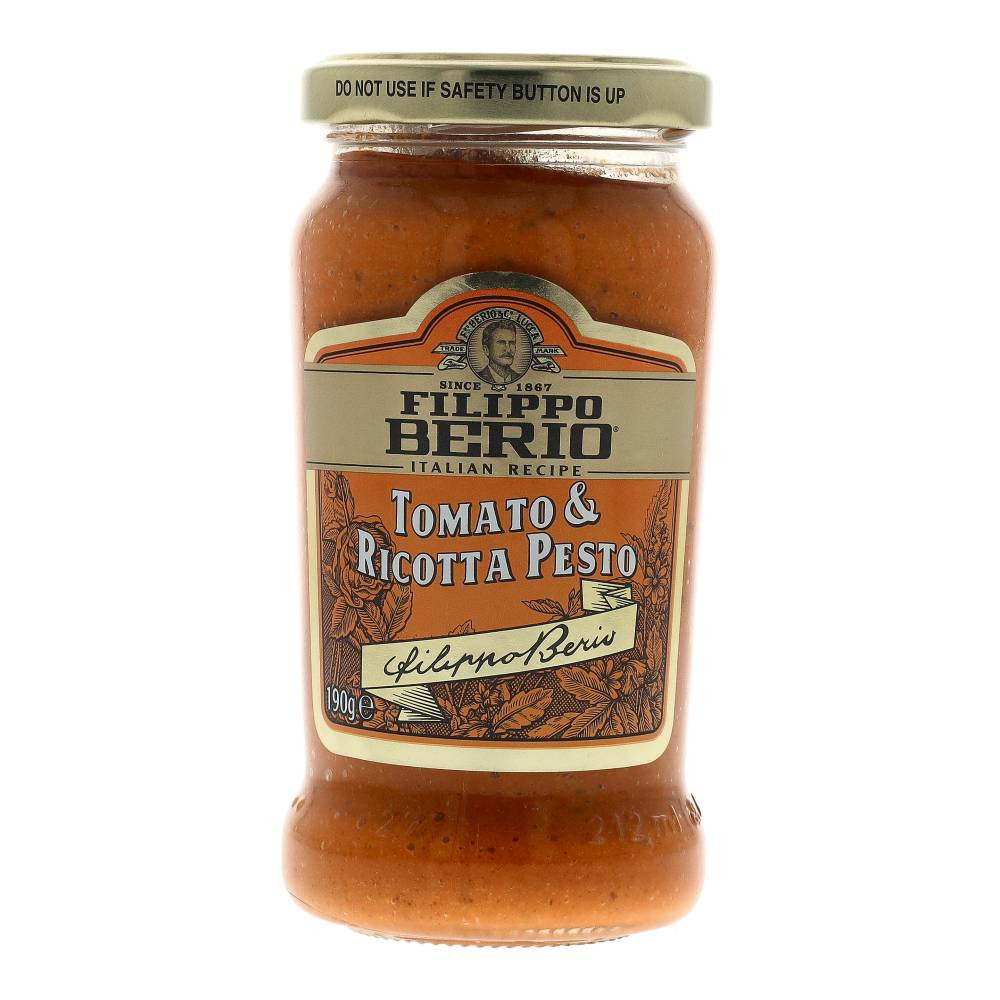 Pesto Filippo Berio z pomidorami i ricottą, 190 ml