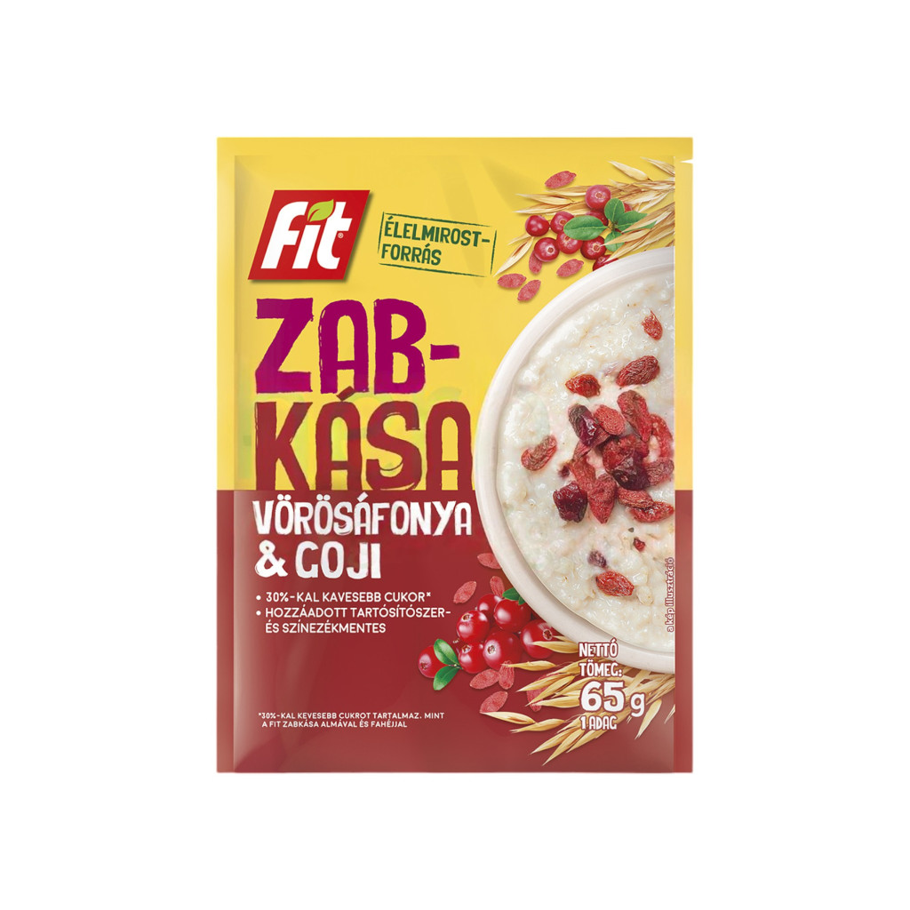 Zdravá raňajky s ovsenými vločkami a goji bobuľami, 65 g