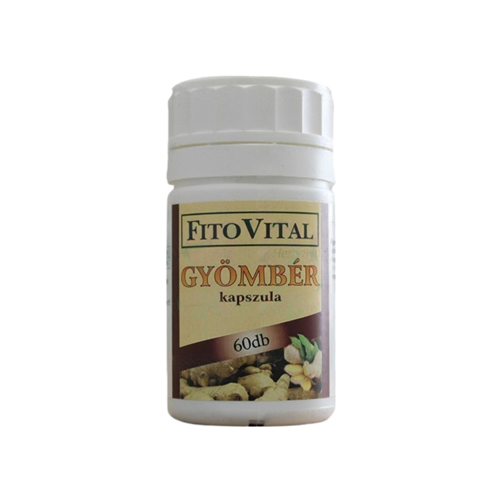 Capsule de ghimbir Fitovital, 60 bucăți