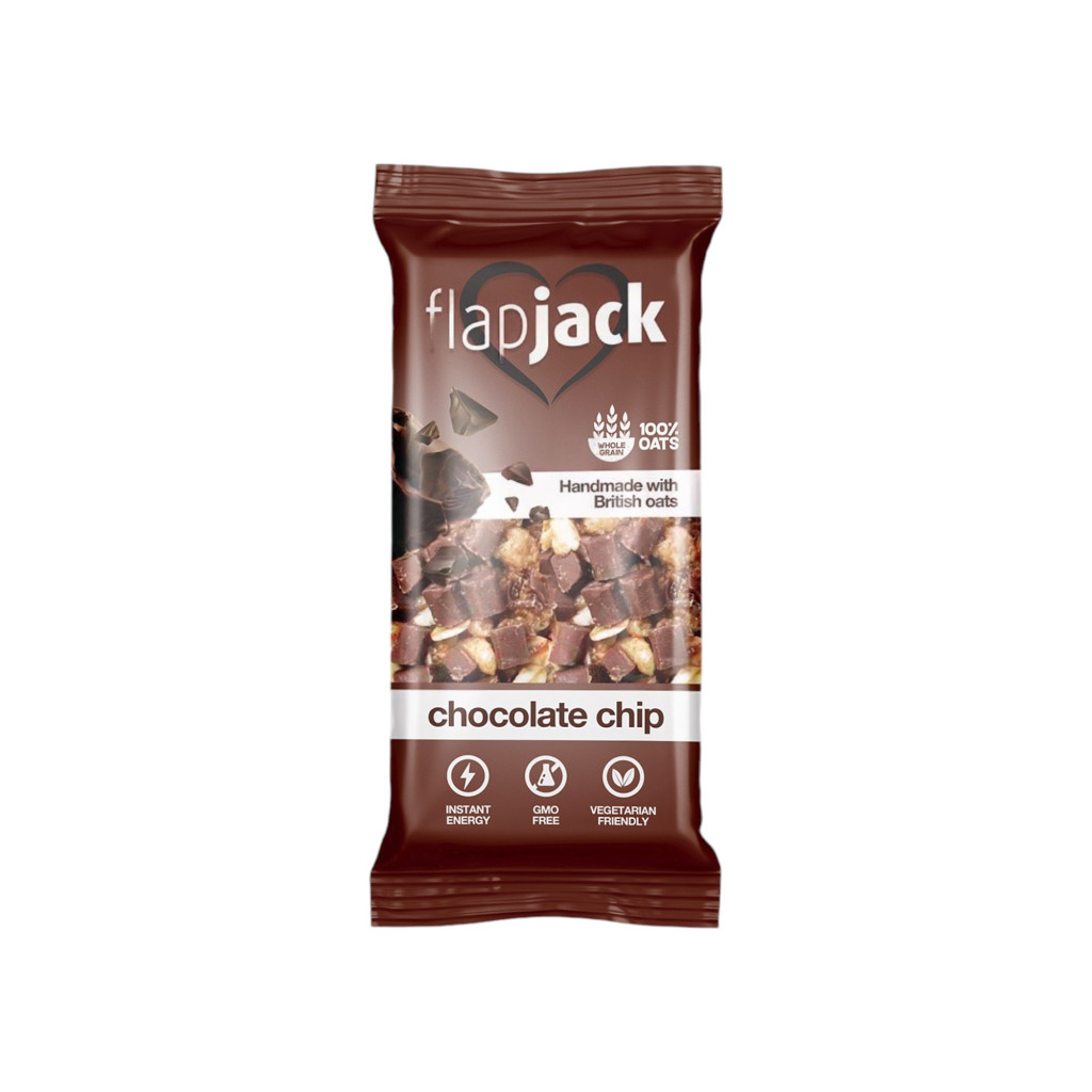 Flap Jack oat slice with chocolate pieces, 100 g