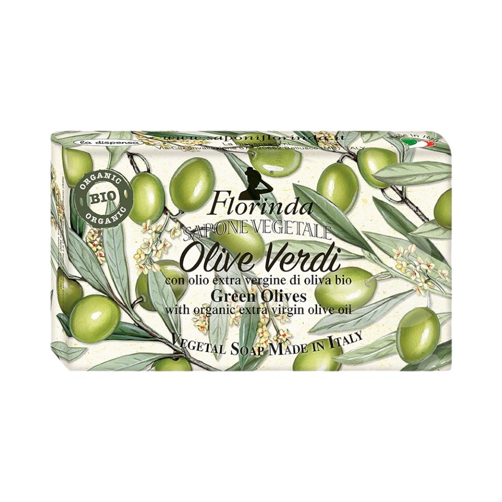 Florinda Seife natürliche grün mit Oliven, 200 g