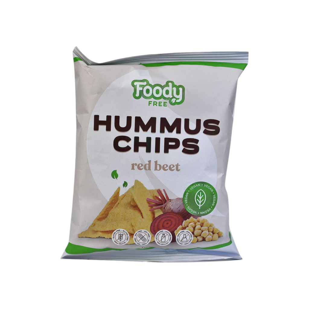 Foody Free gluten-free hummus chips with beetroot 50 g