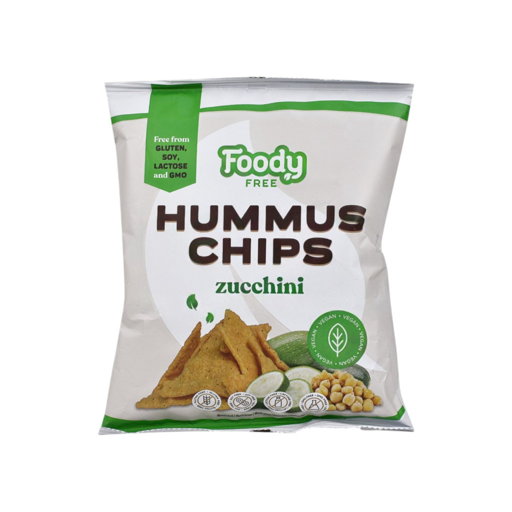 Chipsy hummusowe Foody Free bezglutenowe z cukinią 50 g