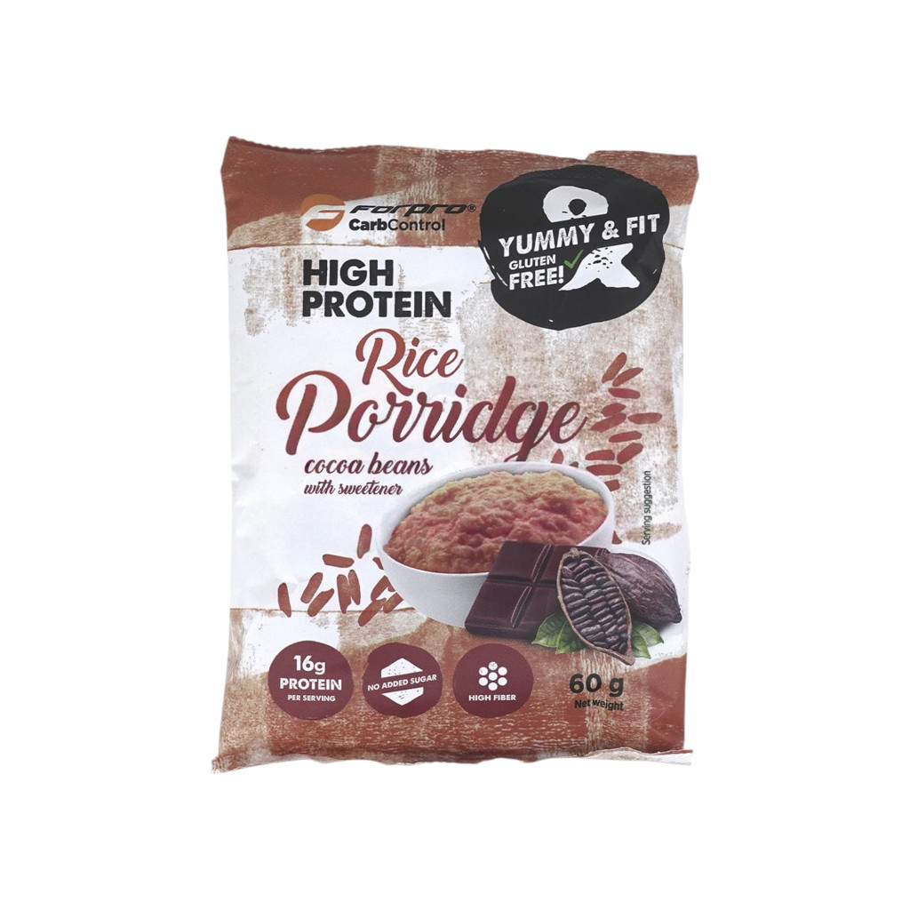Vysokoproteinová ryžová kaša Forpro s kakaovými bôbmi 60 g