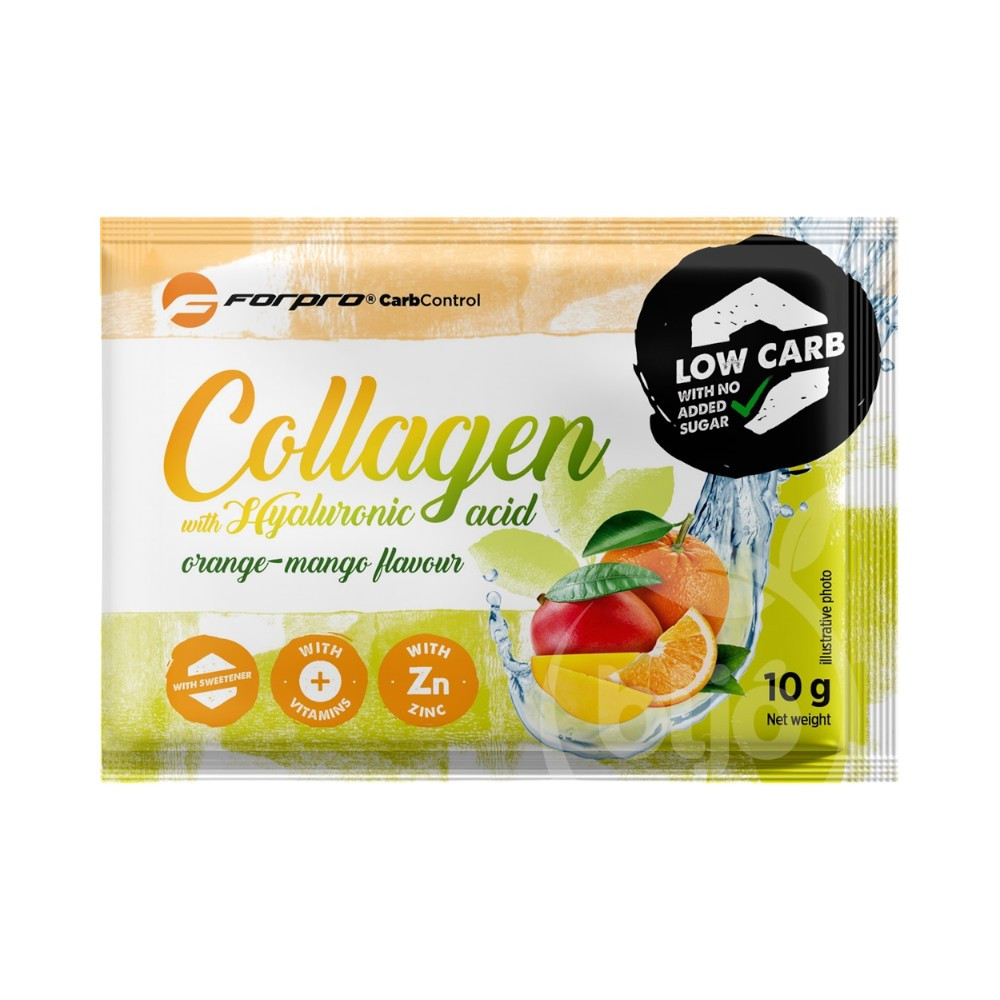 Forpro kollagén hialuronsavval narancs-mangó ízű 10 g