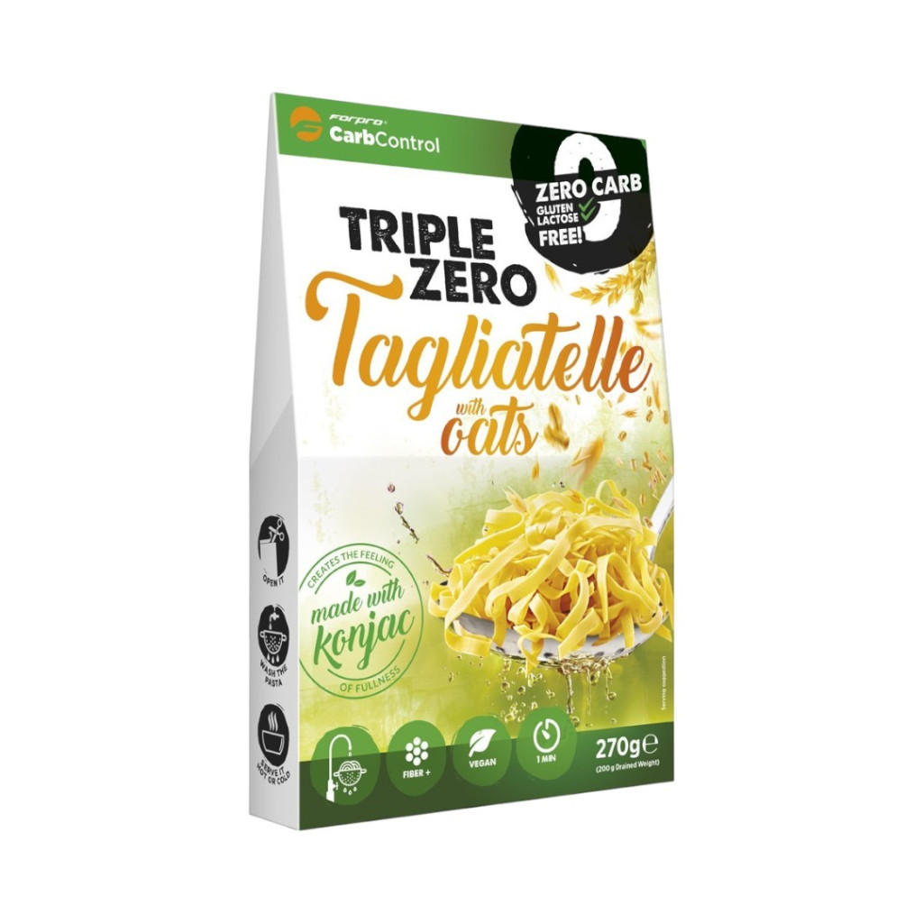 Forpro zero calorie pasta - tagliatelle with wheat bran sugar/fat/lactose/gluten/soy free 270 g