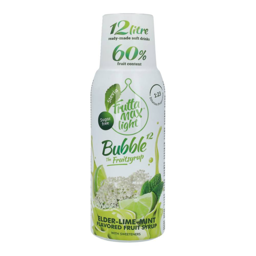 Fruttamax bubble elderflower-lime-mint light 500 ml