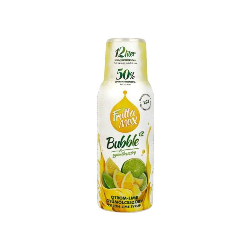 Fruttamax bąbelkowy cytrynowo-limonkowy 500 ml