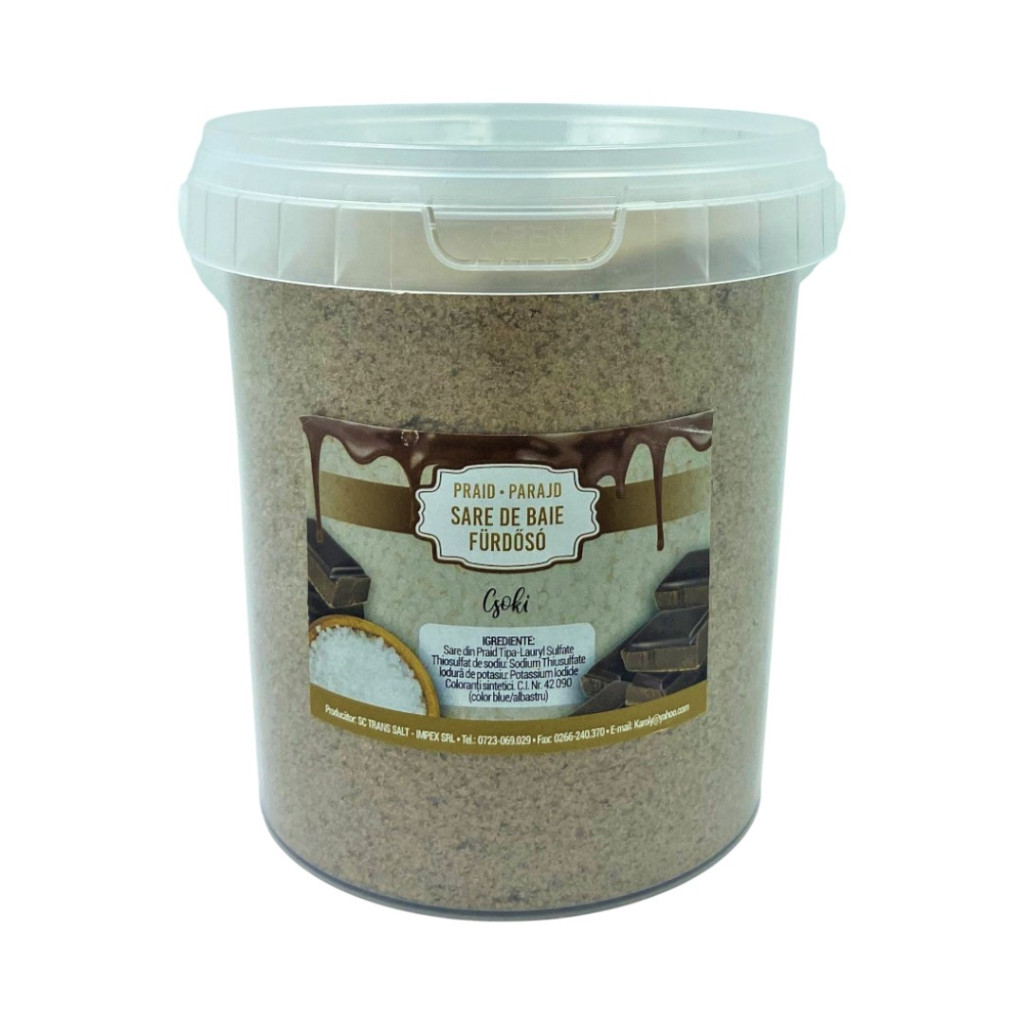 Sare de baie cu ciocolată 1kg în găleată de Parajdi