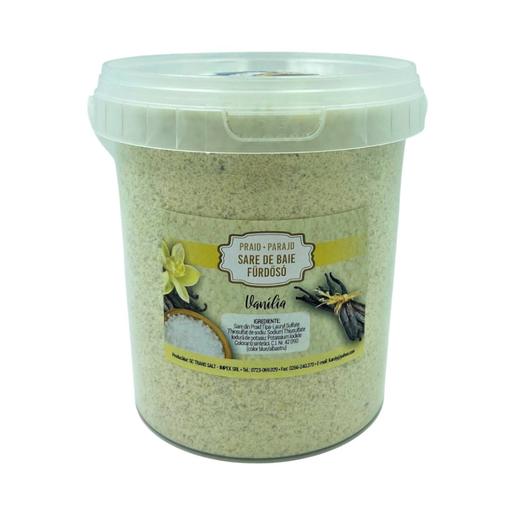Koupelová sůl Vanilka 1kg vedro Parajdi