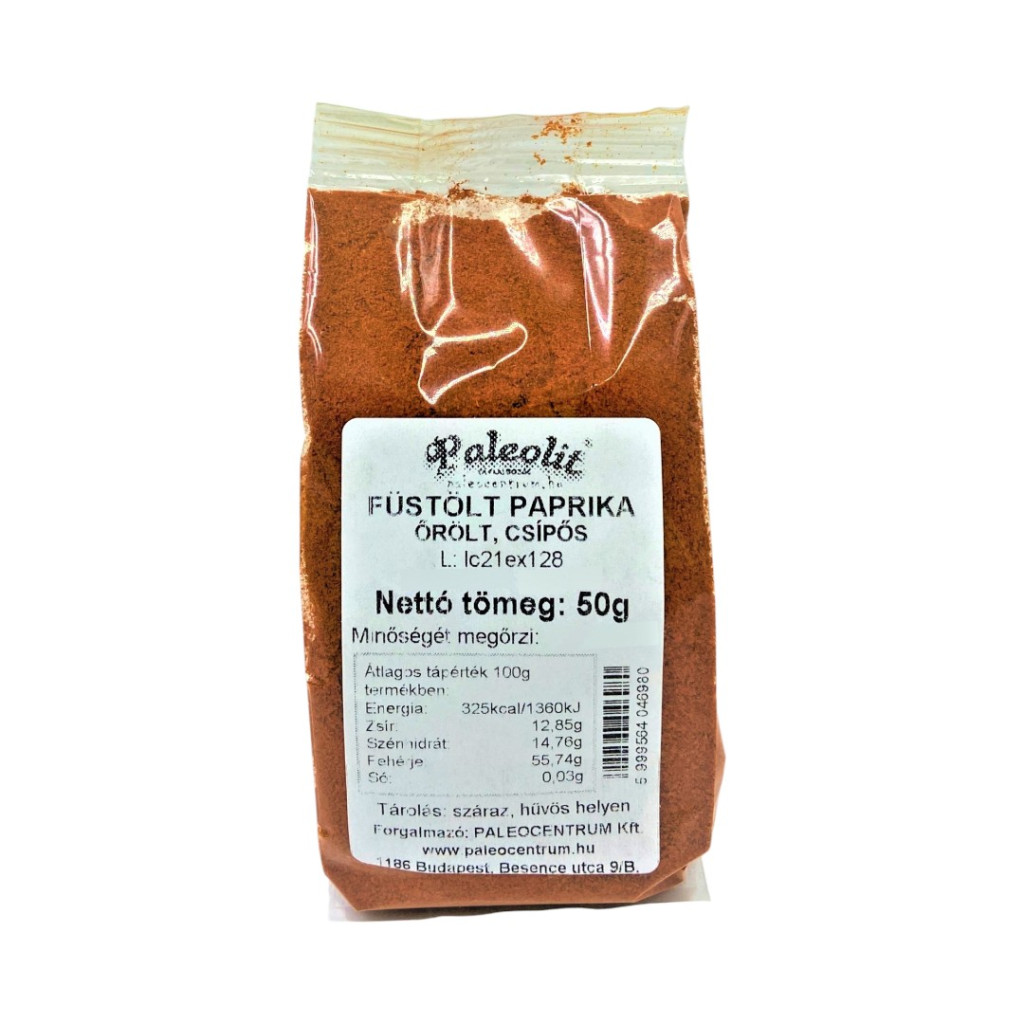 Smoked paprika ground, hot 50g Paleolithic