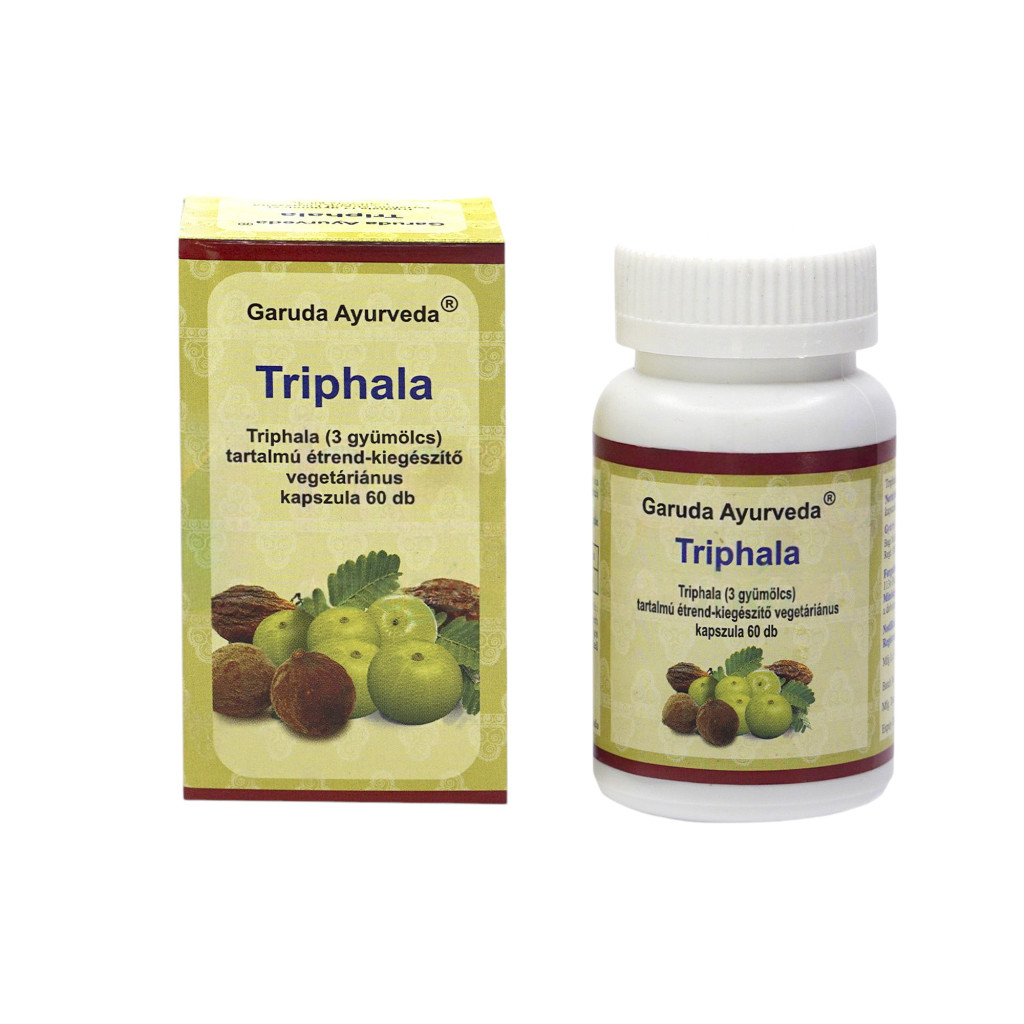 Veganské tobolky Garuda Ayurveda Triphala, 60 ks