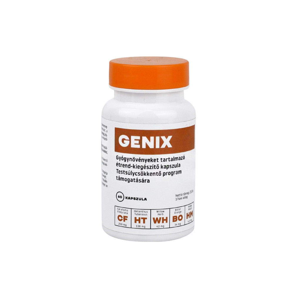 CAPSULĂ CU PLANTE MEDICINALE GENIX, 60 buc.