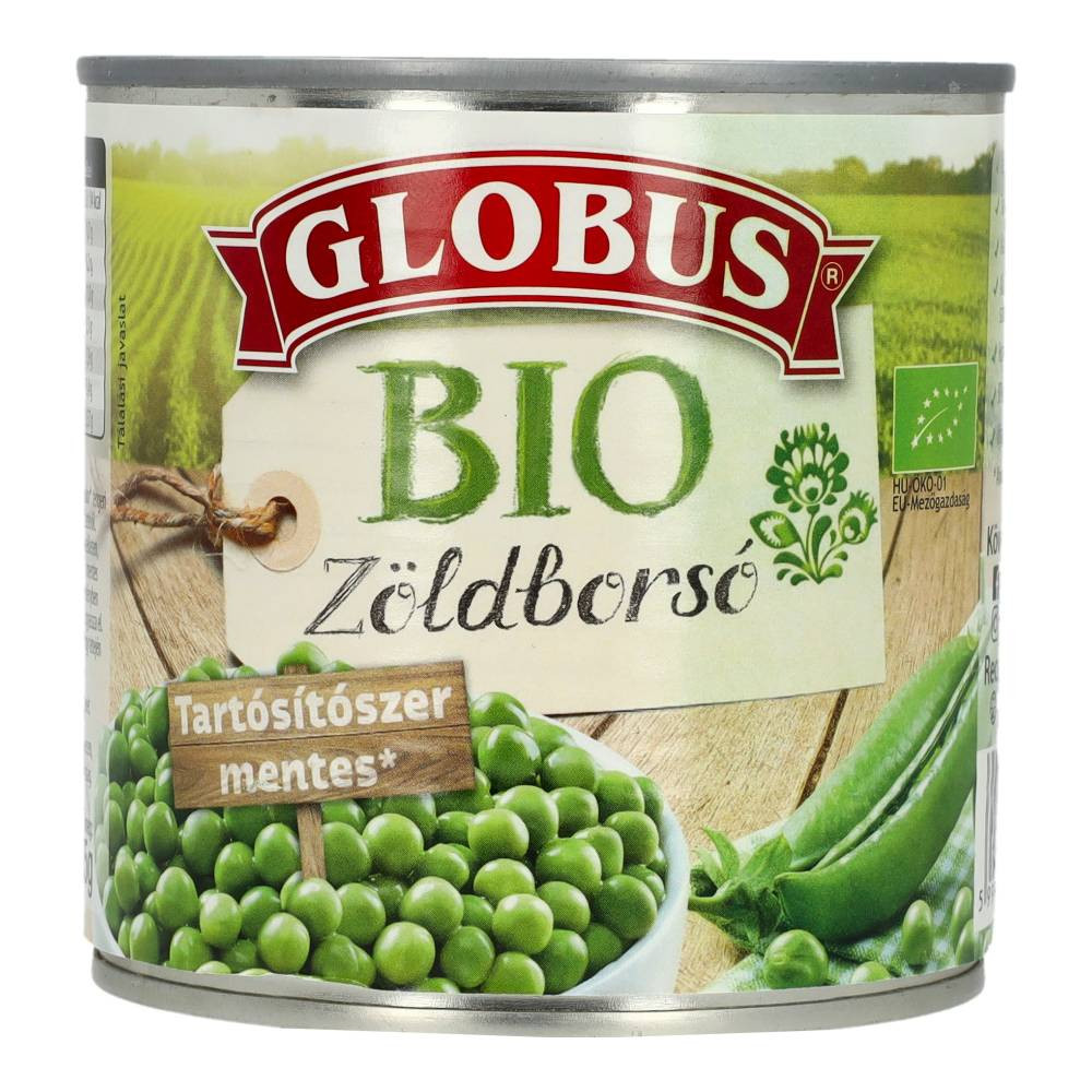 Puszka zielonego groszku ekologicznego Globus 1 szt.
