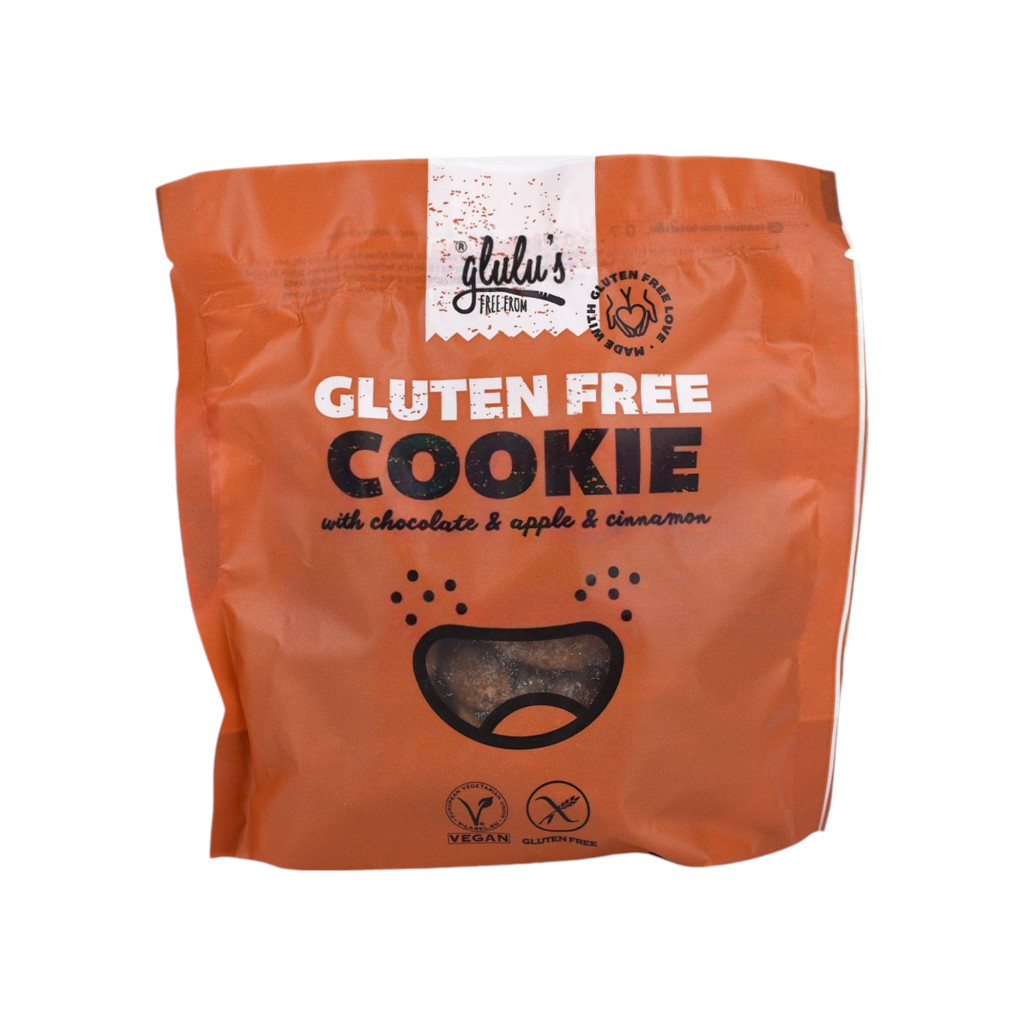 Glulu freefrom chocolate apple-cinnamon cookie 100 g